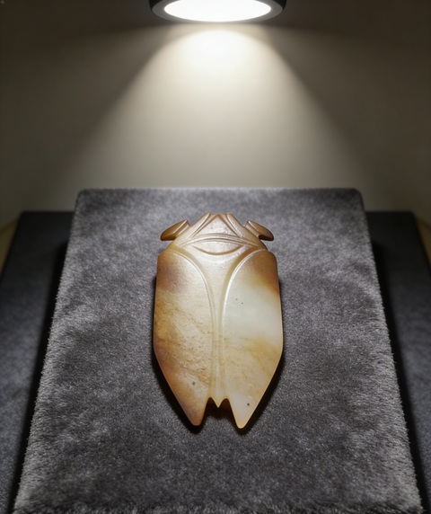 古玩玉器漢·王級八刀蟬拍賣，當前價格58000元