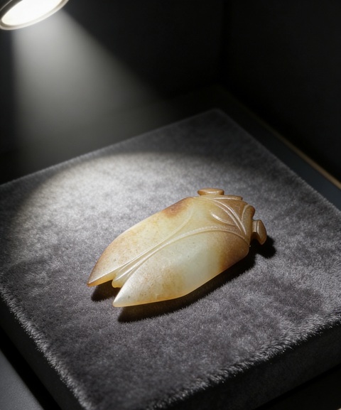 古玩玉器漢·王級八刀蟬拍賣，當前價格58000元