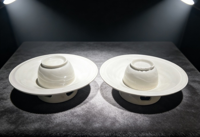 古玩陶瓷北宋·定窯盞托一套拍賣，當前價格250000元