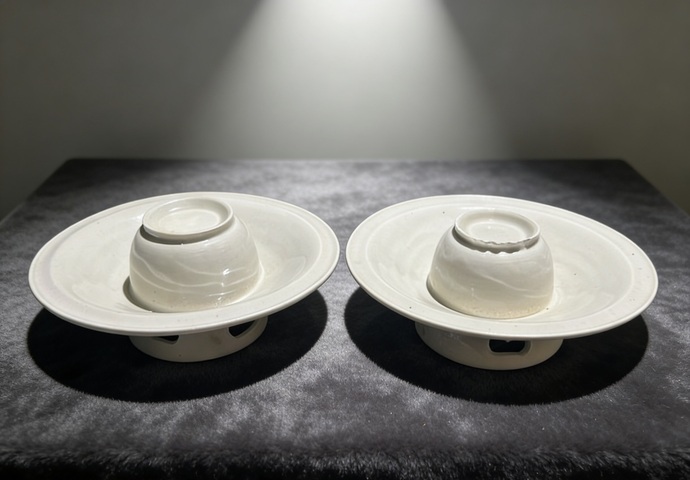 古玩陶瓷北宋·定窯盞托一套拍賣，當前價格250000元