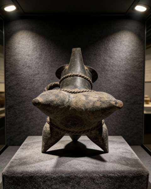 古玩陶瓷龍山文化·陶鬶拍賣，當前價格20000元