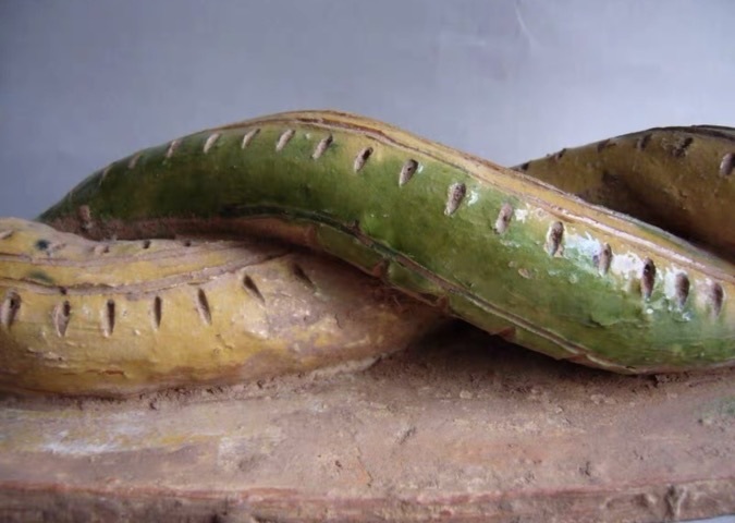 古玩陶瓷宋·女蝸伏羲蛇身俑拍賣，當前價格180000元