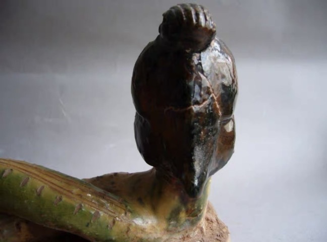 古玩陶瓷宋·女蝸伏羲蛇身俑拍賣，當前價格180000元