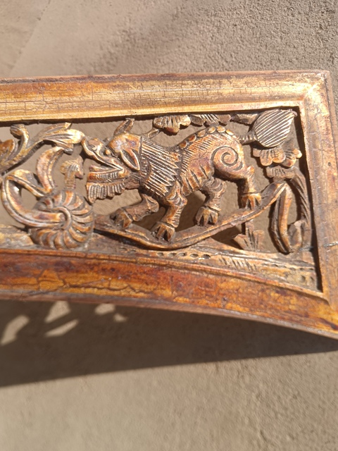 古玩雜項木雕板真品鑒賞圖