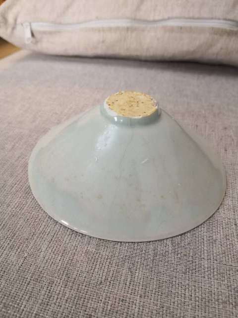 古玩陶瓷青白釉斗笠盞真品鑒賞圖