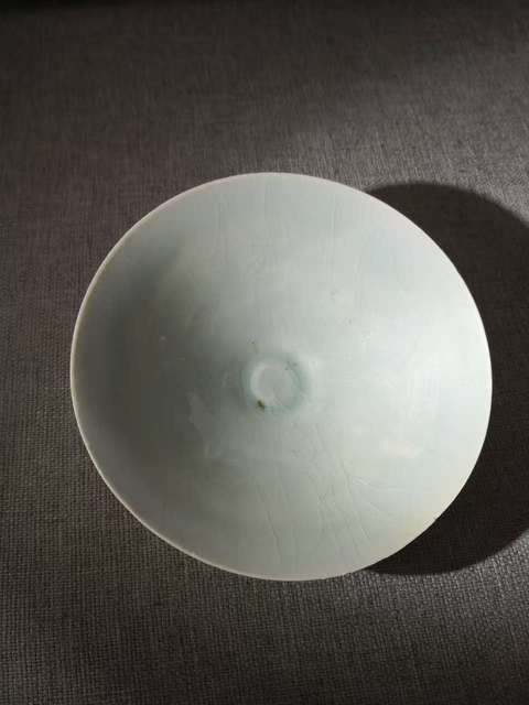 古玩陶瓷青白釉斗笠盞真品鑒賞圖