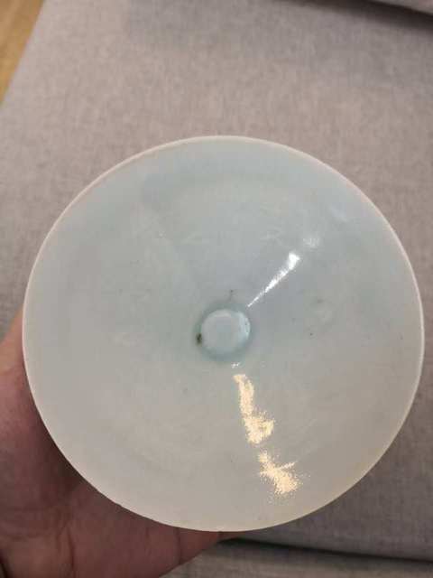 古玩陶瓷青白釉斗笠盞真品鑒賞圖