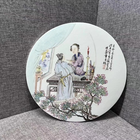 古玩陶瓷瓷板真品鑒賞圖