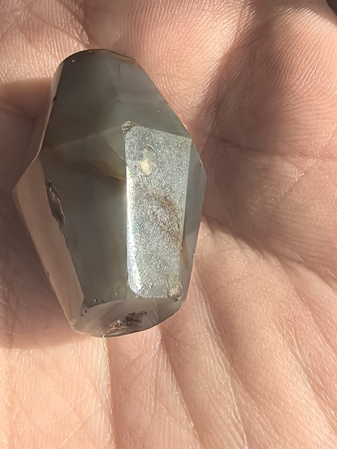 古玩玉器老瑪瑙切面珠真品鑒賞圖