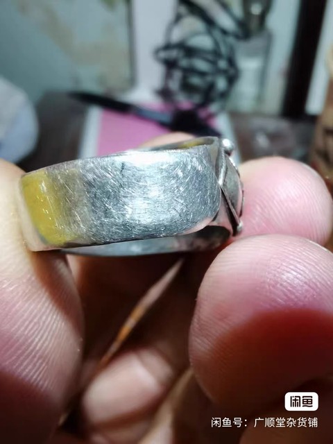 古玩玉器鑲嵌戒指真品鑒賞圖