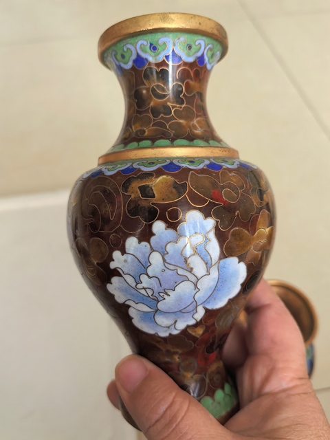 古玩銅器銅瓶真品鑒賞圖