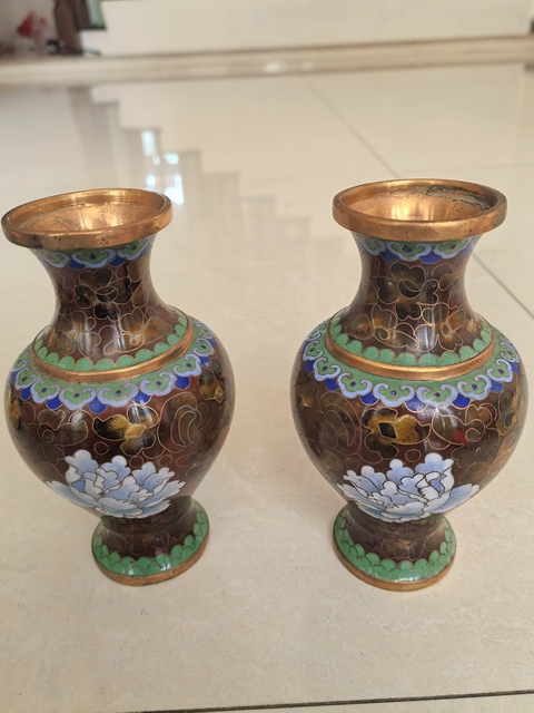 古玩銅器銅瓶真品鑒賞圖