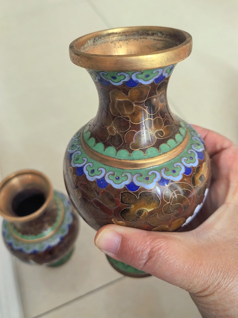 古玩銅器銅瓶真品鑒賞圖