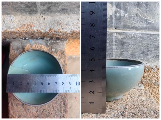 古玩陶瓷館藏級珍品南宋龍泉官窯青瓷芒口盞拍賣，當前價格9998元