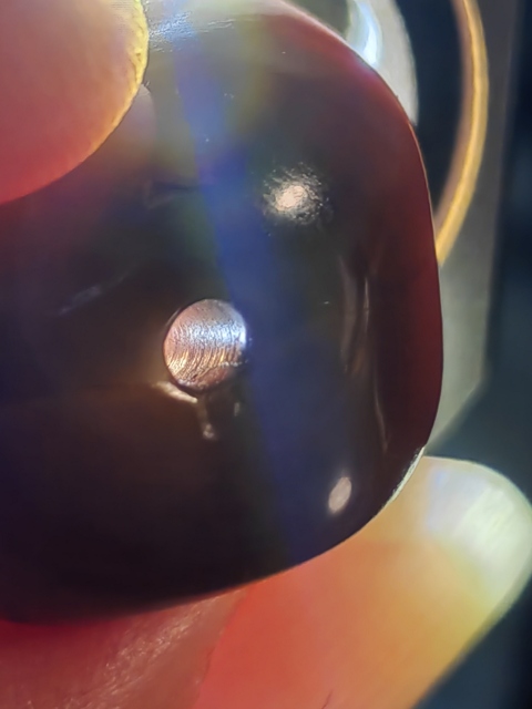 古玩玉器老瑪瑙珠真品鑒賞圖