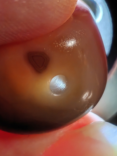 古玩玉器老瑪瑙珠真品鑒賞圖