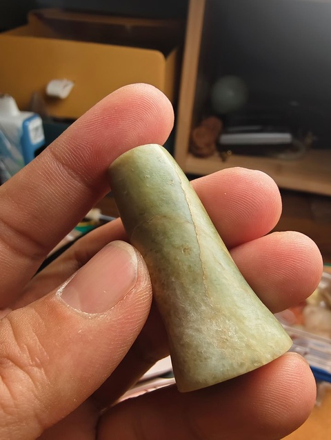 古玩玉器透閃石玉勒真品鑒賞圖