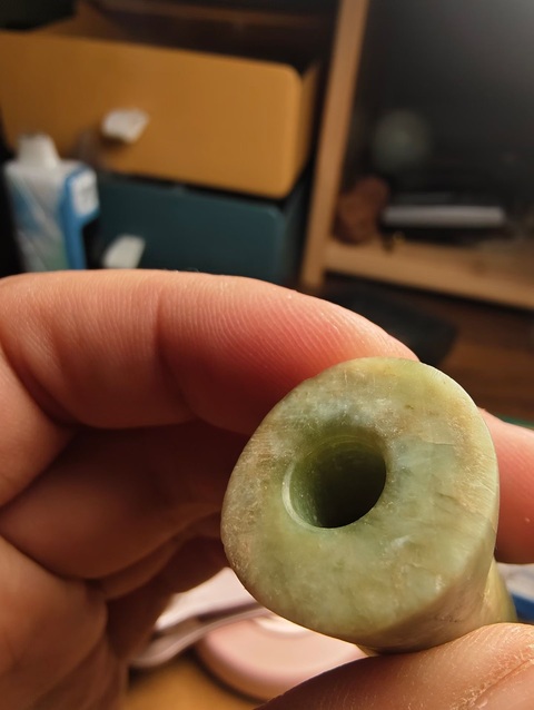 古玩玉器透閃石玉勒真品鑒賞圖