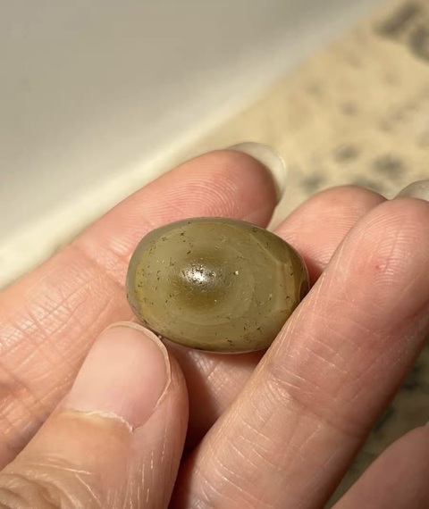 古玩玉器瑪瑙珠真品鑒賞圖