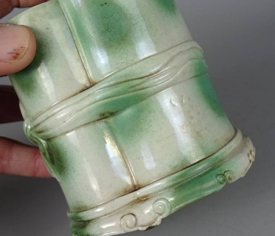古玩陶瓷瓷筆筒真品鑒賞圖