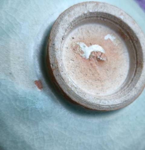 古玩陶瓷龍泉窯青釉碗真品鑒賞圖