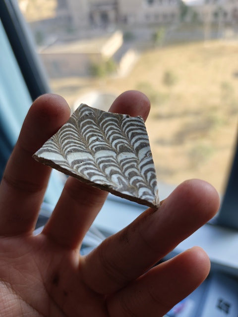 古玩陶瓷當陽峪窯絞胎標本真品鑒賞圖