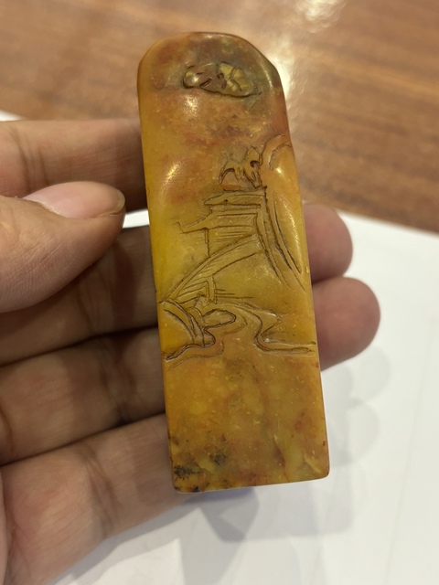 古玩雜項壽山石閑章一組真品鑒賞圖