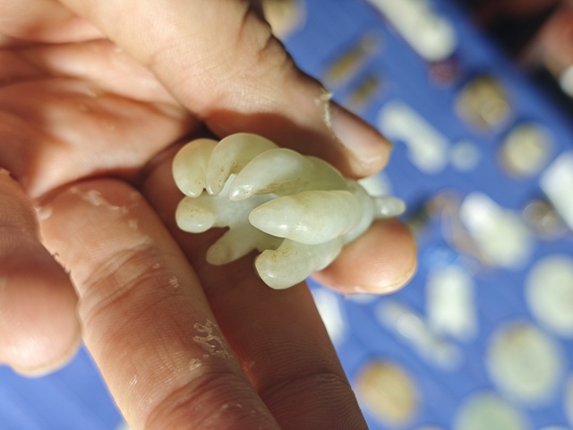 古玩玉器佛手瓜真品鑒賞圖