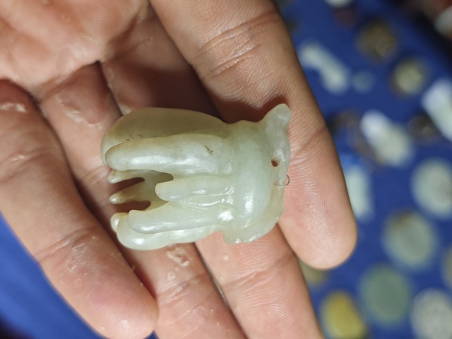 古玩玉器佛手瓜真品鑒賞圖