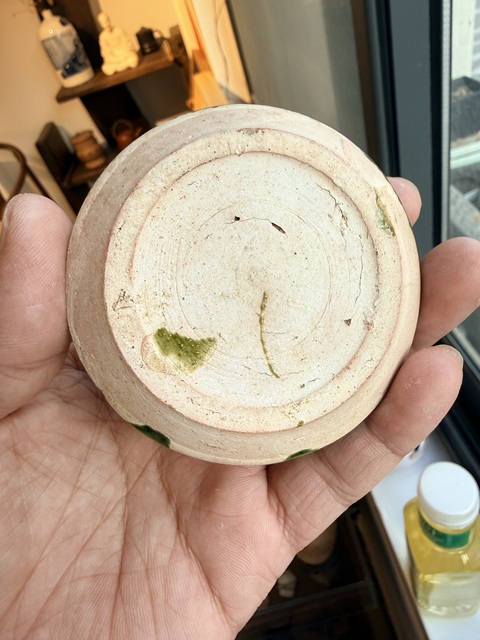 古玩陶瓷宋金當陽峪窯綠釉水盂真品鑒賞圖