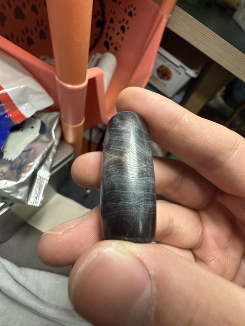 古玩玉器纏絲瑪瑙珠真品鑒賞圖