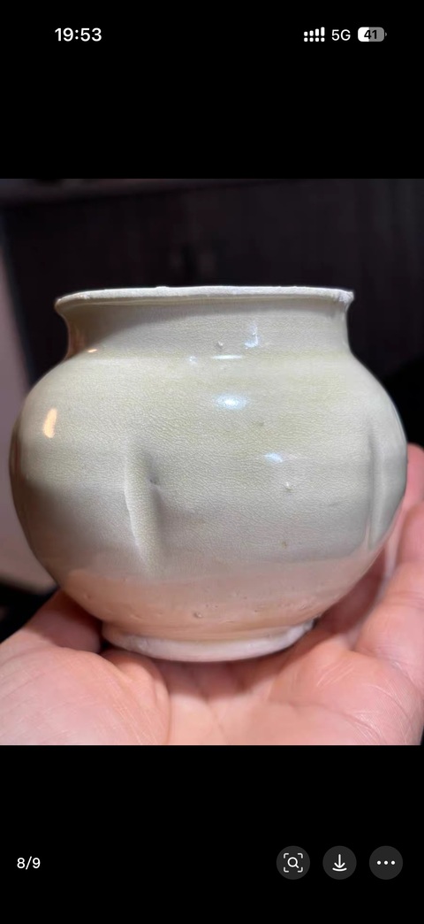 古玩陶瓷青白釉小罐真品鑒賞圖