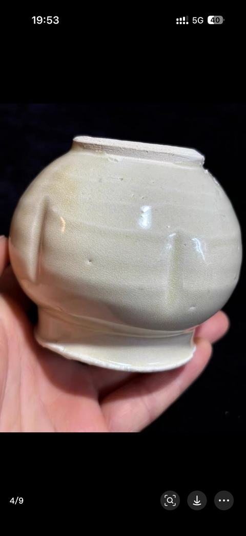 古玩陶瓷青白釉小罐真品鑒賞圖