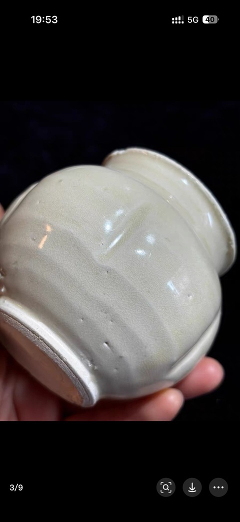 古玩陶瓷青白釉小罐真品鑒賞圖