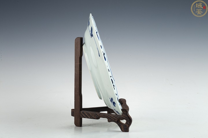 古玩陶瓷清康熙·青花花卉紋花口盤拍賣，當前價格782元