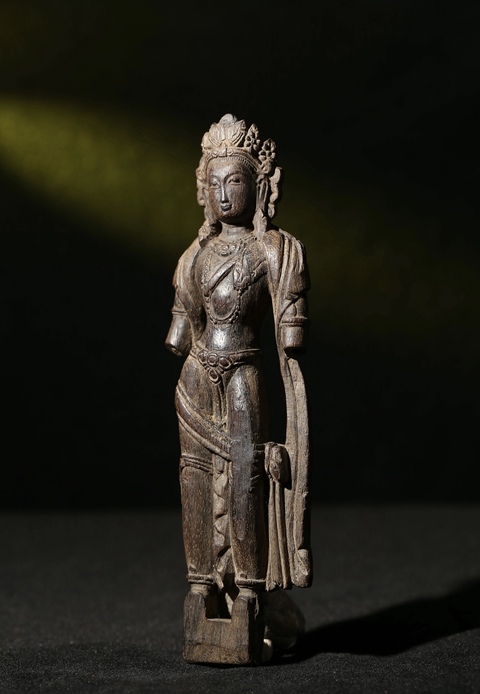 古玩雜項觀音立像真品鑒賞圖