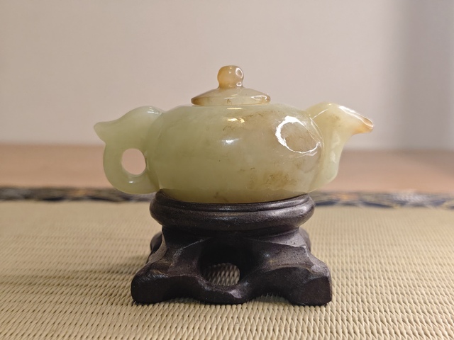 古玩玉器玉壺真品鑒賞圖