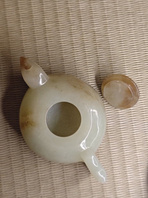 古玩玉器玉壺真品鑒賞圖