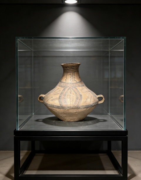 古玩陶瓷馬家窯·彩陶雙系壺拍賣，當(dāng)前價格1188元