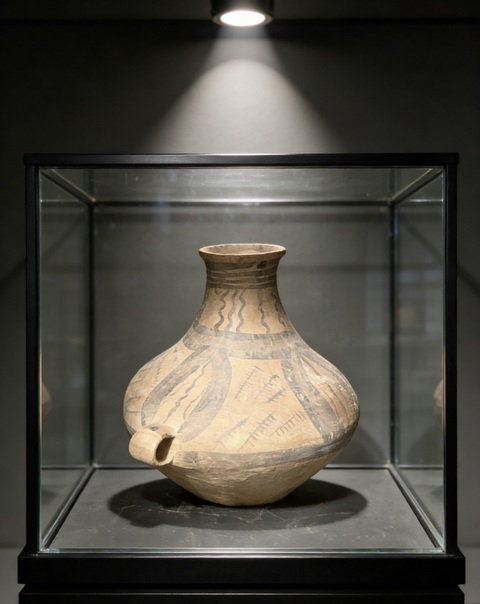 古玩陶瓷馬家窯·彩陶雙系壺拍賣，當(dāng)前價格1188元