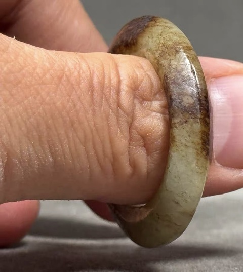 古玩玉器仿古玉環真品鑒賞圖