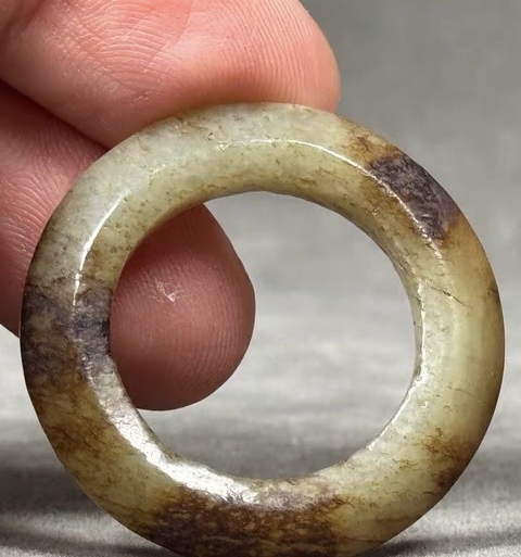 古玩玉器仿古玉環真品鑒賞圖