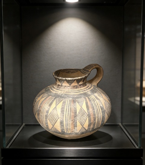 古玩陶瓷馬家窯·單耳罐拍賣，當(dāng)前價(jià)格238元