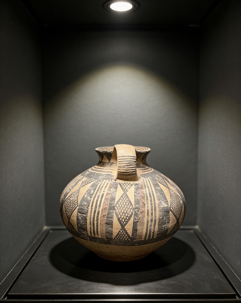 古玩陶瓷馬家窯·單耳罐拍賣，當(dāng)前價(jià)格238元