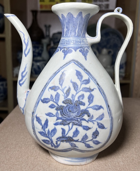 古玩陶瓷明早·青花花卉紋壺 真品鑒賞圖