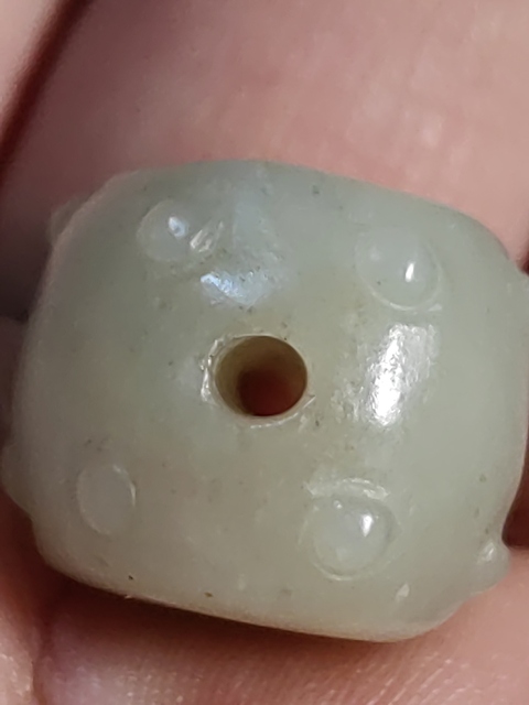 古玩玉器和田玉雕“鼓珠”真品鑒賞圖