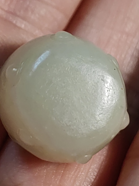 古玩玉器和田玉雕“鼓珠”真品鑒賞圖