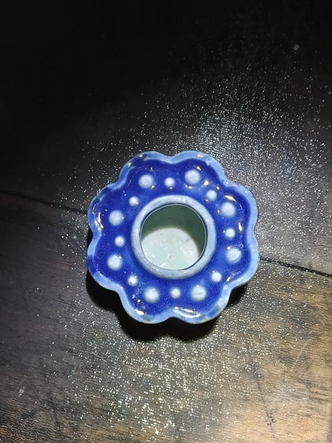 古玩陶瓷霽藍釉蓮蓬造型水盂拍賣，當(dāng)前價格1688元