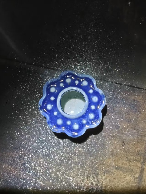 古玩陶瓷霽藍釉蓮蓬造型水盂拍賣，當(dāng)前價格1688元