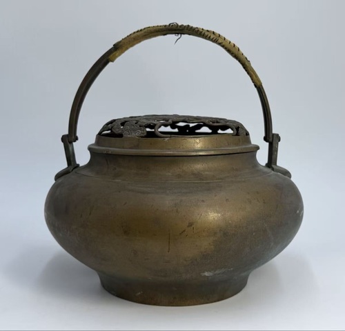 古玩銅器手爐真品鑒賞圖
